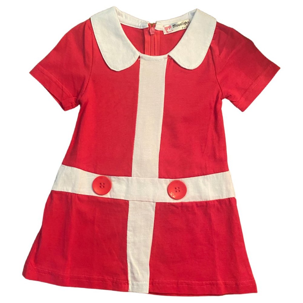 2T Pink and White Dress